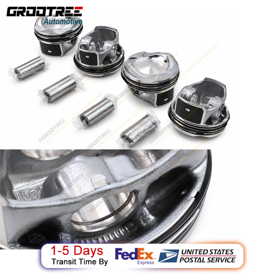Ford 1.5T Piston with ring DS7G-6105-GB for Ford kuga mondeo Taurus 1.5T DS7G6105GB Ecoboost 1.5L engine piston kits 4pcs/sets