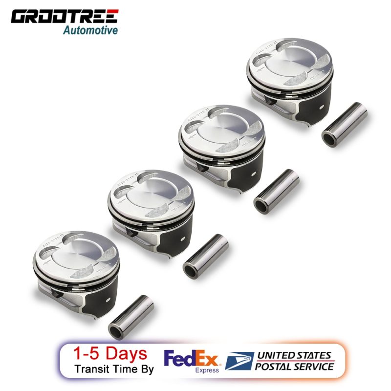 Ford Fucus 1.6L Piston sets 4M5G6105EC for ford Fucus 1.6L III Fiesta VI 1.6 Piston with ring 2009-2021 4pcs/sets