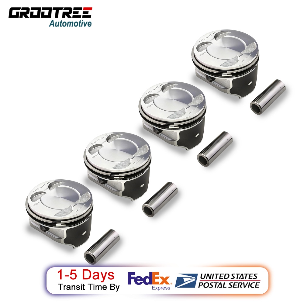 Ford Fucus 1.6L Piston sets 4M5G6105EC for ford Fucus 1.6L III Fiesta VI 1.6 Piston with ring 2009-2021 4pcs/sets